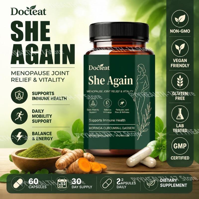 Moringa Leaf Powder - 닥터이트 셰 어게인 폐경기 관절 지원