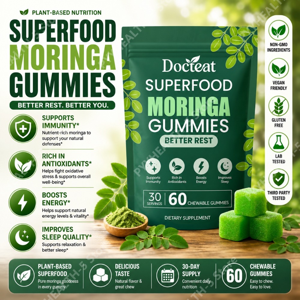 닥터티트 모링가 구미 B12, D3, C, 마그네슘,  - Moringa Leaf Powder 리뷰 및 가격