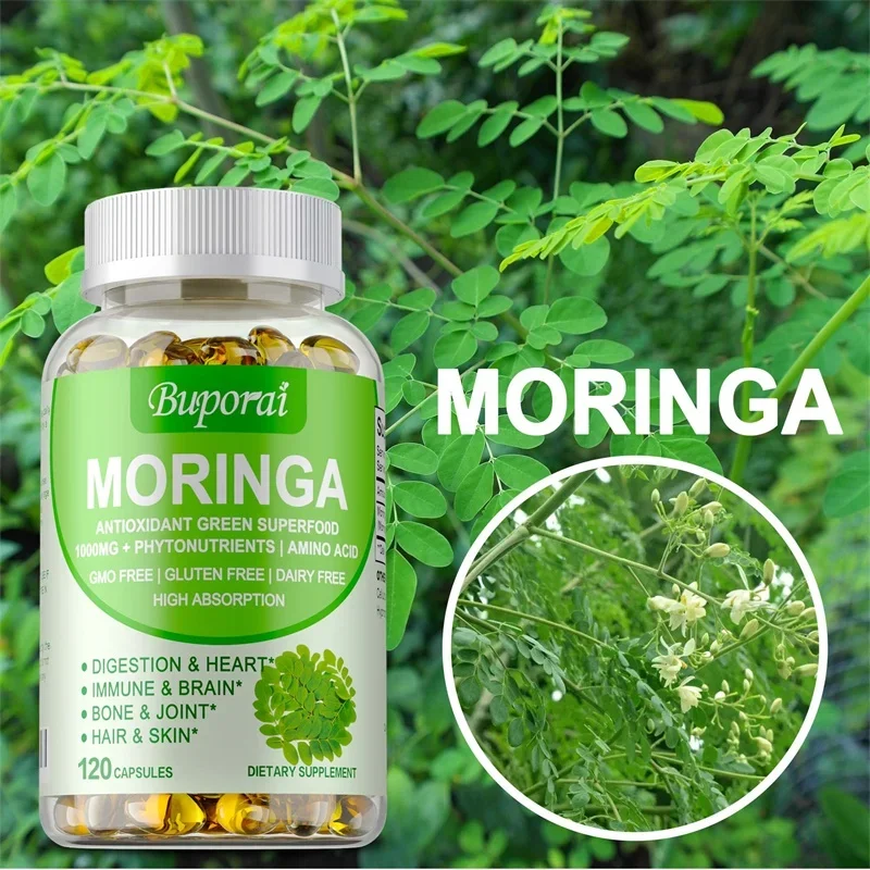 모링가 캡슐 1000mg - 뼈, 관절 및 심혈관 건강 - Moringa Leaf Powder 리뷰 및 가격