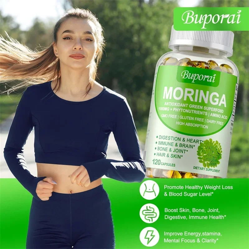 모링가 캡슐 1000mg - 뼈, 관절 및 심혈관 건강 - Moringa Leaf Powder 리뷰 및 가격
